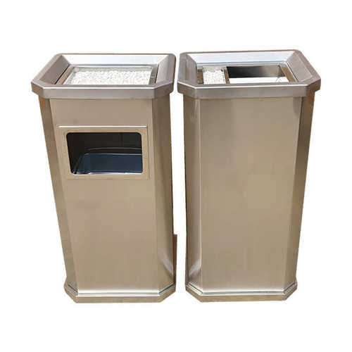 商场靠墙座地立式不锈钢烟灰桶室内酒店宾馆大堂果皮桶垃圾箱批发