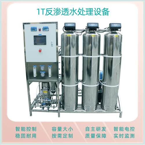 1吨440V出口墨西哥全不锈钢反渗透设备工业商业农村安全饮用水