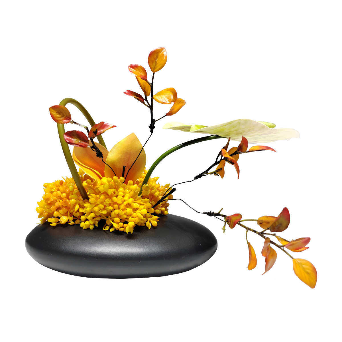 新中式扁平花器仿真绿植盆栽摆件桌面假花摆设酒柜洗漱台卫生间花,鲜花速递/花卉仿真/绿植园艺,仿真绿植,淘宝优惠券,粉丝福利购,淘宝优惠卷