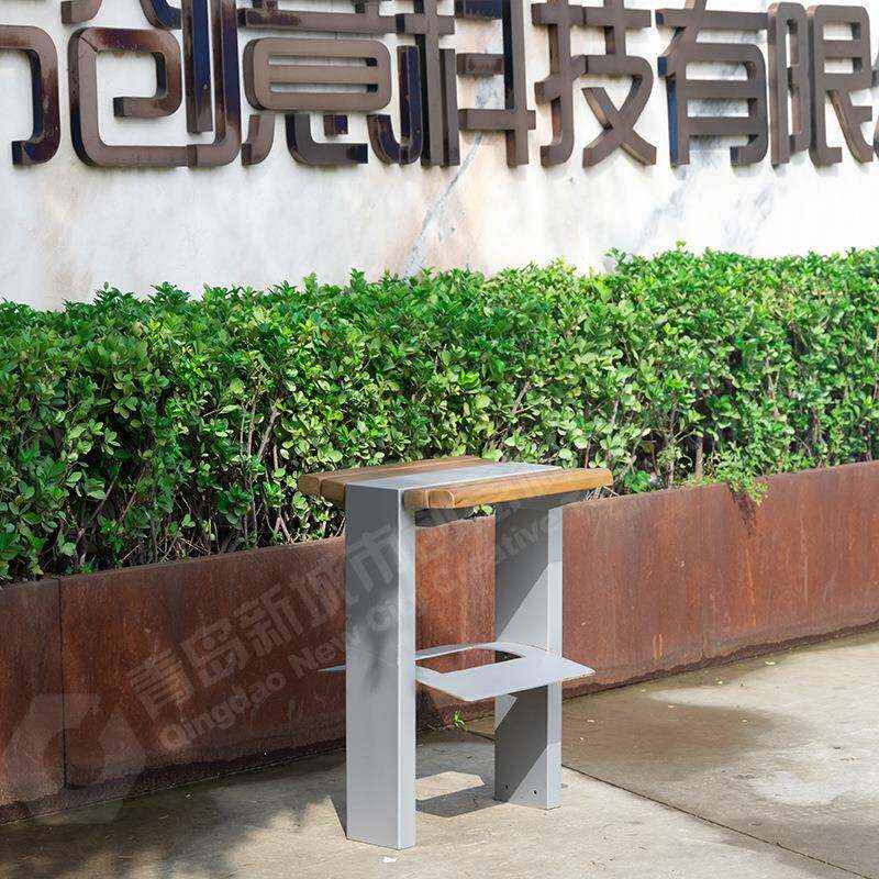 户外几何简约高脚座凳吧台椅前台咖啡店奶茶店学校凳铁艺家用板凳
