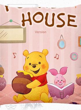 高档小维尼熊h innie the小 WPoo 维尼熊 抱枕被 床上被子靠垫抱