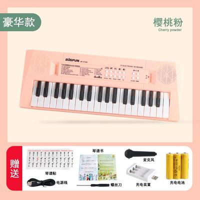 新款儿童级电器子育键盘玩具宝宝会弹多功能钢琴小女孩初教乐玩具