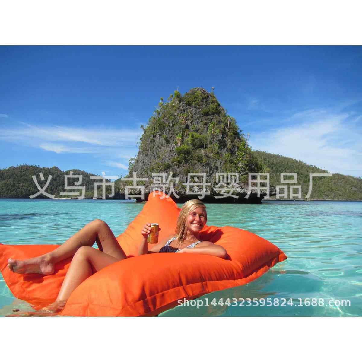 户外懒人沙发床布艺布套float防水小沙发制定 水上浮床折叠椅