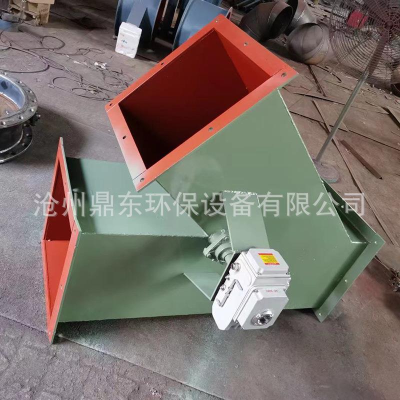 气动三通阀电动三通阀手电一体三通阀碳钢材质