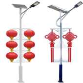 路灯装 饰灯中国亚克结灯箱中国挂力米结户外广告牌12.发光杆led