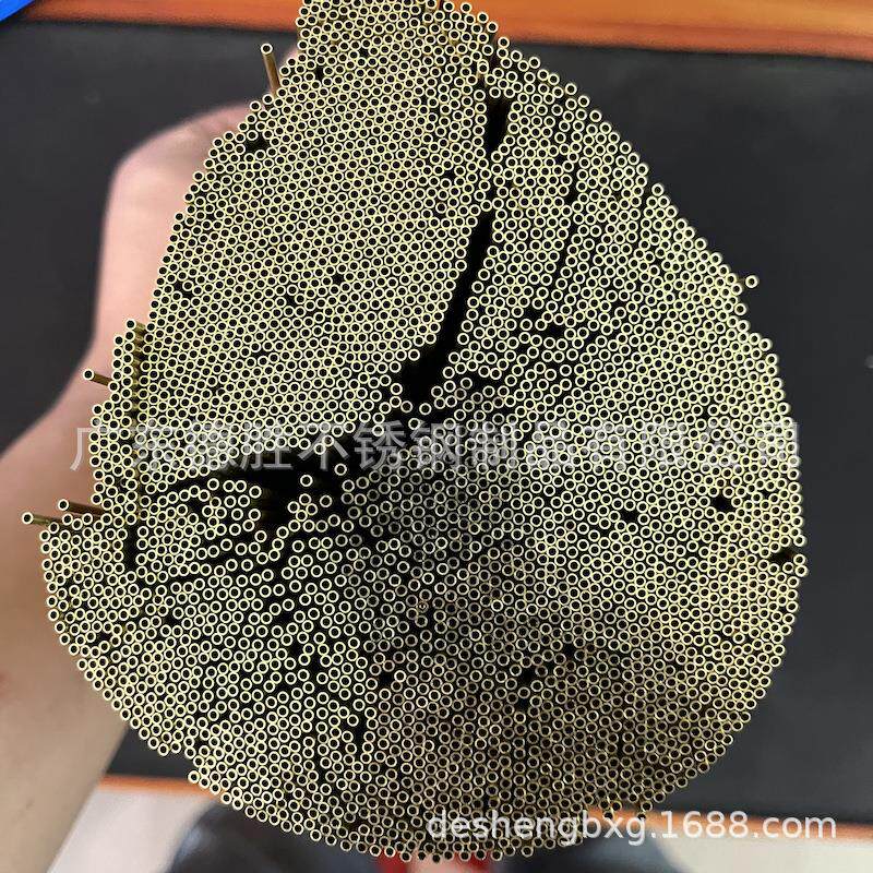 H65黄铜管黄铜毛细管1.0x0.21.5x0.2mm现货加工精密切断黄铜