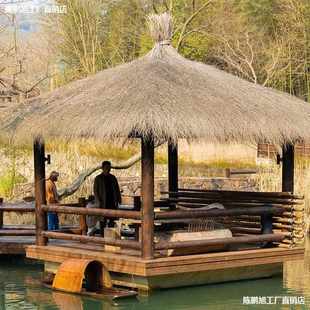 户外竹篱笆细竹稍丝围墙农家民宿庭院栅栏枝条围栏楠竹枝屋顶装饰