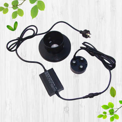 大雾量塑料三头雾化头加湿器喷头假山流水景观造景工业增湿防腐蚀