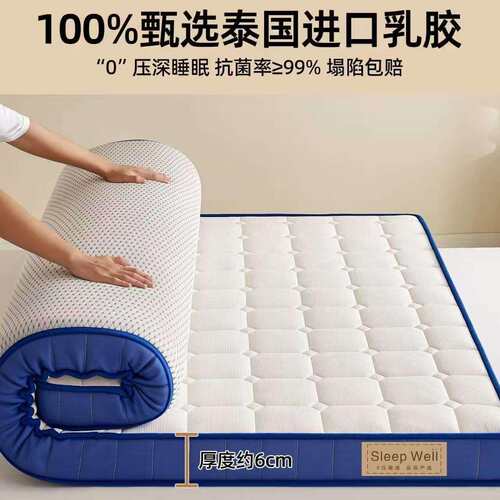 加厚四季乳胶海绵床垫家用学生宿舍人双人出租房床垫榻榻米铺底