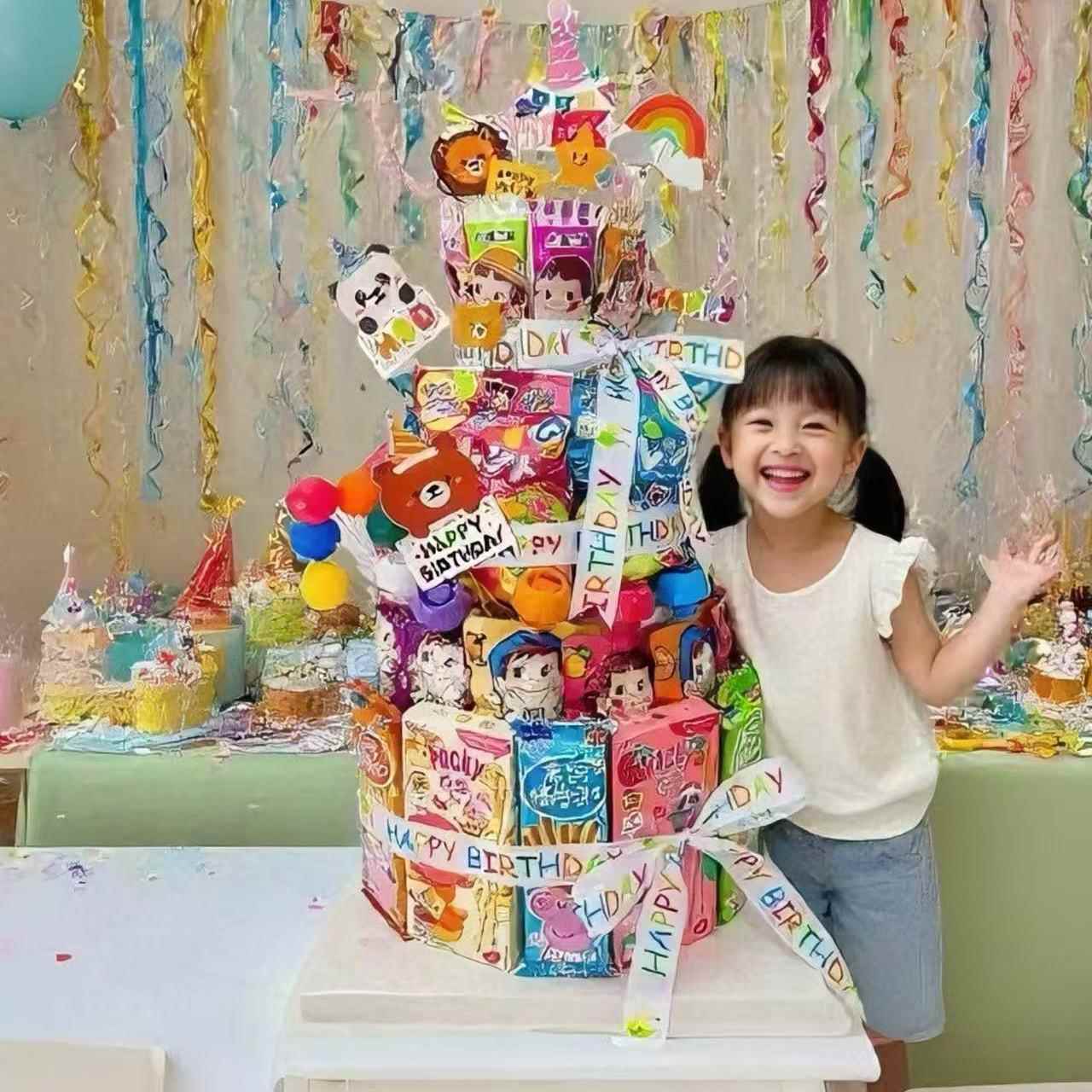儿童零食材料包diy蛋糕生日礼物装饰氛围感道具排队装扮泡沫模具
