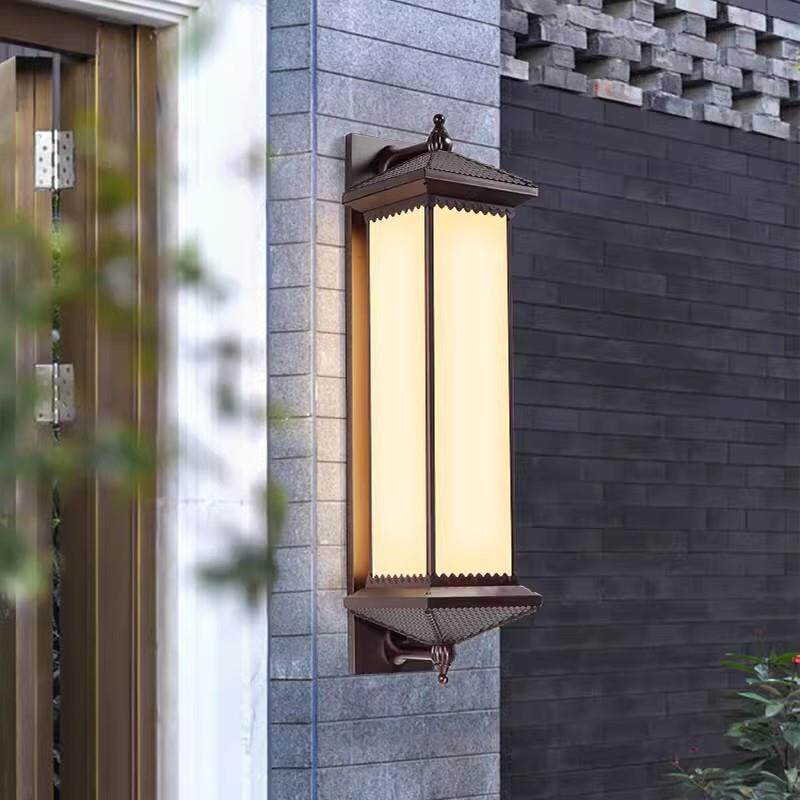户外壁灯新中式防水别墅大门过道接电款阳台门灯庭院室外院子墙灯