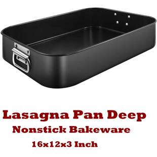 Lasagna Pan Deep Baking Rectangle Cake Brownie Bakeware