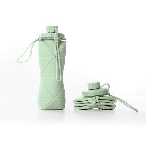 Silicone Water Bottle Cup Foldable Leak Proof Portable Sport