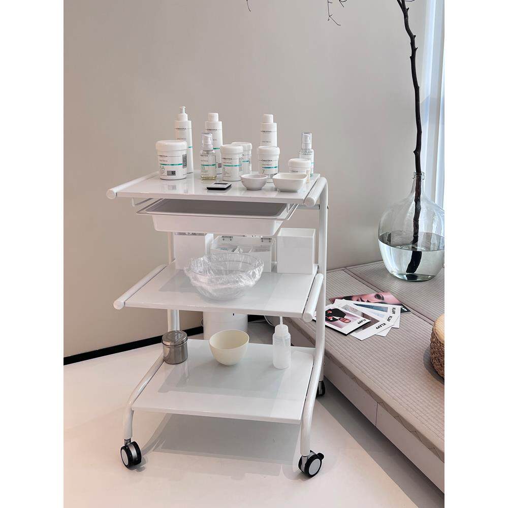 医美仪器推车美容院推车全钢工具车静音轮皮肤管理专用置物架子