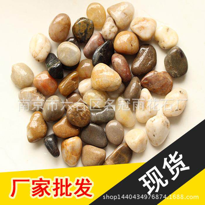 雨花石黑白黄红五彩石天然抛光鹅卵石精品河卵石彩色鹅卵石