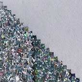 新品 材箱包手袋饰品面料 人造革鞋 格利特 七彩大小六角亮片pu底