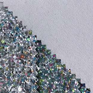 新品格利特 七彩大小六角亮片pu底 人造革鞋材箱包手袋饰品面料