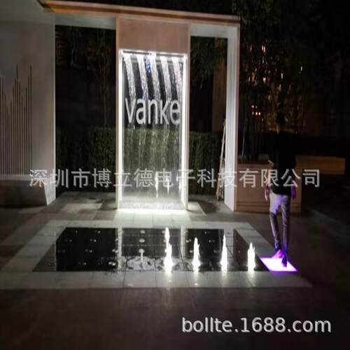 互动脚踏喷泉感应音乐涌泉水景制作安装工厂波光跳泉网红广场造景