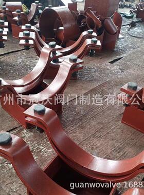 镀锌多种抱箍双孔管夹型H固定管管托支架用双螺栓管夹重型保温管