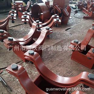 镀锌多种抱箍双孔管夹型H固定管管托支架用双螺栓管夹重型保温管