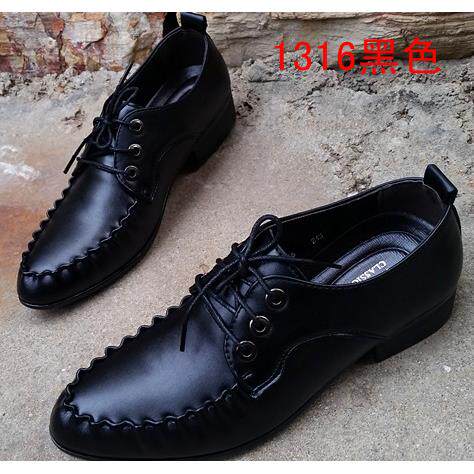 正品春季男士休闲韩版头英时伦发型师增高鞋男鞋婚鞋尚加绒尖商务