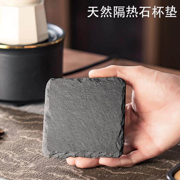 杯垫隔热垫摩卡壶咖啡隔热垫天然岩石防烫垫耐高温石杯垫家用茶托