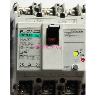 原装正品日本富士空气开关漏电保护器EW32AAG 3P 32A现货销售