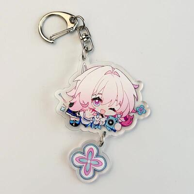 崩坏星穹铁道周边三月七钥匙扣砂金流萤知更鸟星期日卡芙卡刃挂件