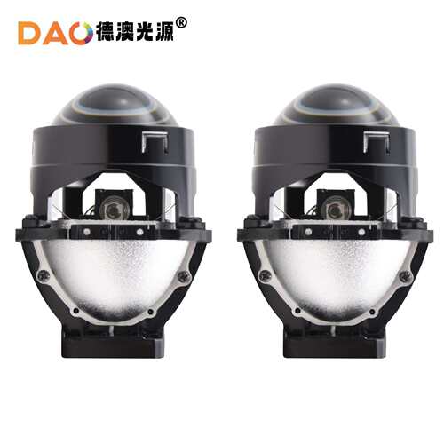 新款汽车led大灯I8有损双光透镜2.5寸3.0寸透镜大灯高清改装通用