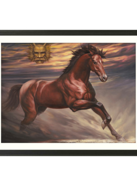 【名家精品】旷世奇才吴欢 天眼写实系列《一骑绝尘》限量版画