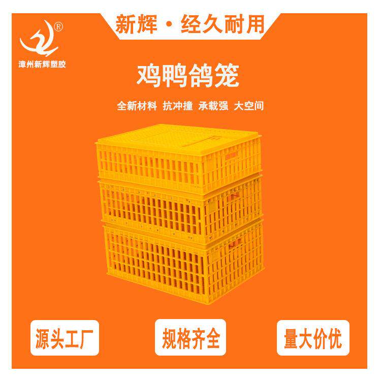 塑料鸡笼运输笼 家禽周转箱筐 通用鸡鸭鹅鸽子笼子兔笼养殖厂用笼