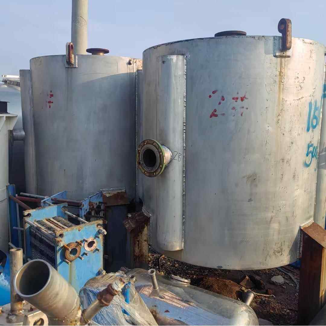 二手150平方螺旋板换热器氨水换热器冷凝器列管冷凝器