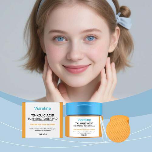 VIARELINE Kojic Acid Turmeric Skin Revitalizing Pads Moistur