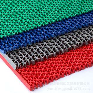 PVC镂空防滑垫防水垫 厕所浴室泳池厨房隔水地垫 S型网格塑料地垫