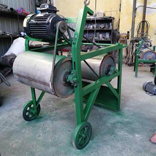 强磁选铁削铝削磁选机干粉强磁筒式 磁选机单双磙磁辊选铁机