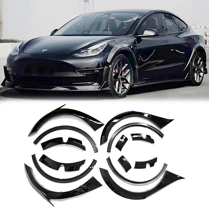 适用于19-23款MODEL 3宽体轮眉改装tubro款宽体轮眉加宽装饰轮眉