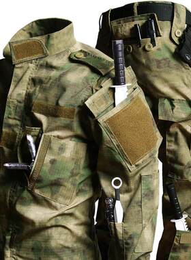 夏季薄款男新式废墟迷彩服劳保工作服作训服外军人迷彩服正版套装