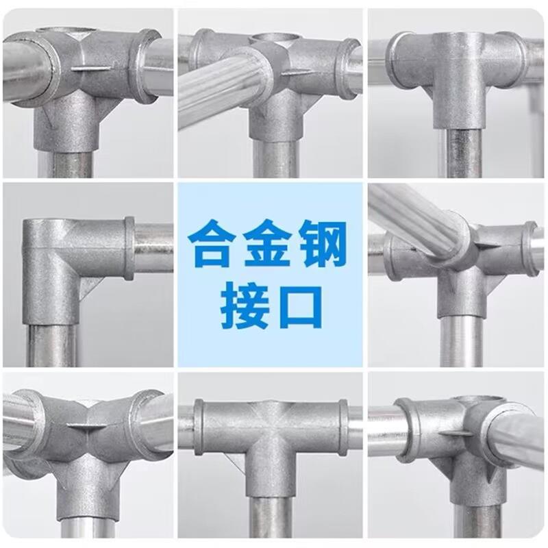 简出易衣柜家布用卧Y170室组装房收纳衣橱租屋经济型全钢架加粗加 - 实物图