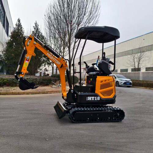 海拓HT18小型履带式挖掘机建筑工地施工家用多功能迷你微型挖机