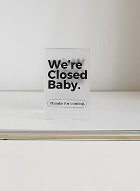 WO桌Z创OOM屋准工位装提示牌摆件家居办公面客厅电视柜小众意TYOS