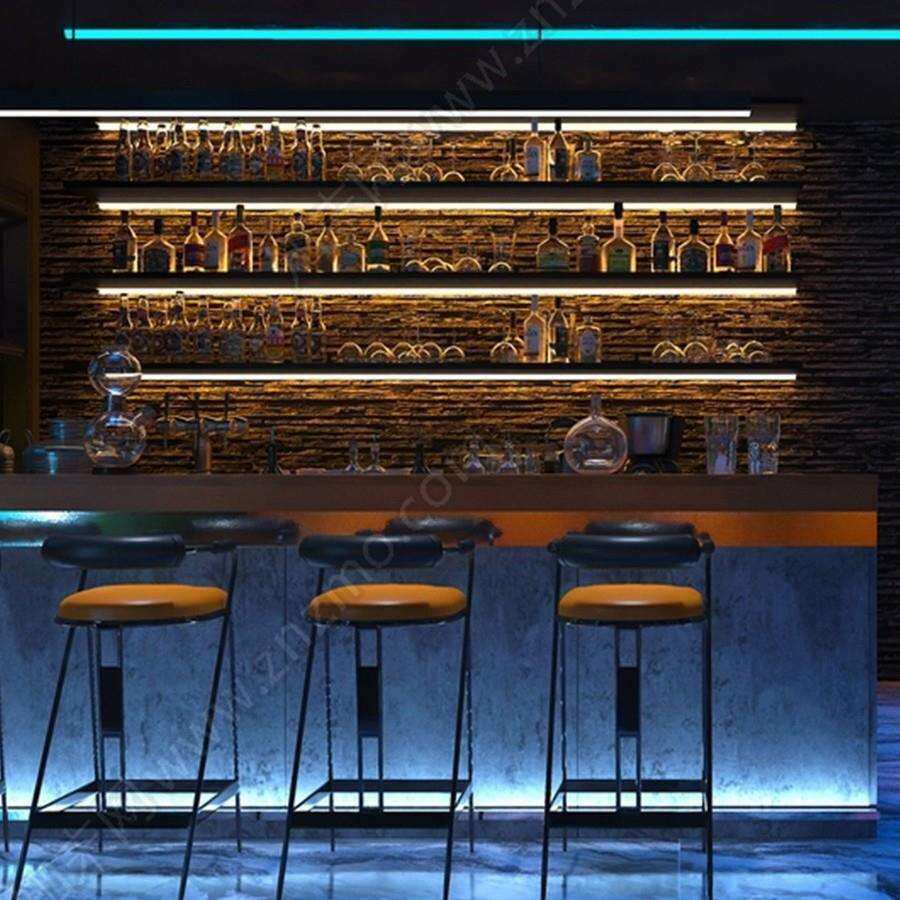 简约上墙酒架吧台壁挂红酒杯杯架倒挂餐厅悬挂铁艺酒柜置物架轻奢