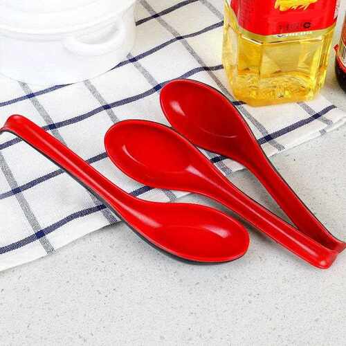 Solid color melamine ladle, simple and elegant soup spoon, i