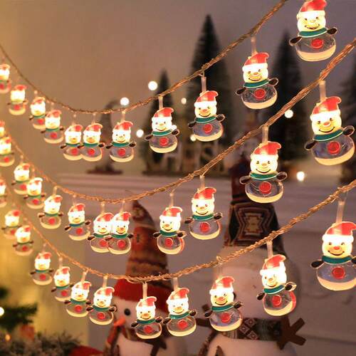 Christmas Tree Toppers Star with LED String Lights Ornaments