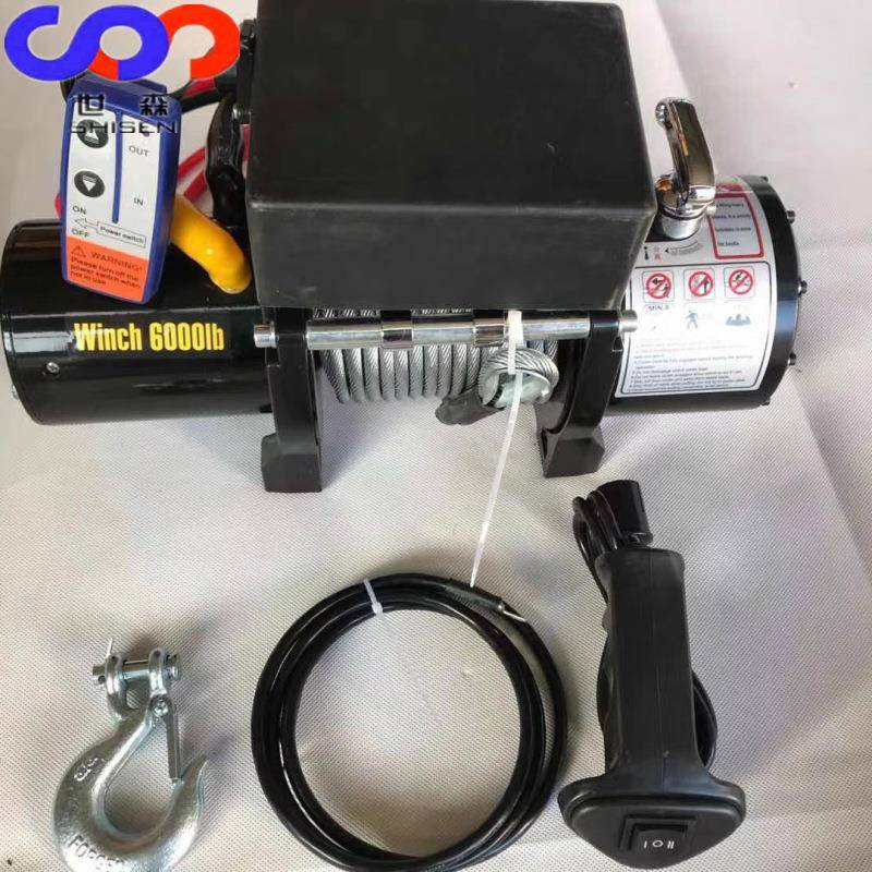 农机具绞盘插秧机防水电动绞磨12V24V电动牵引绞盘图片