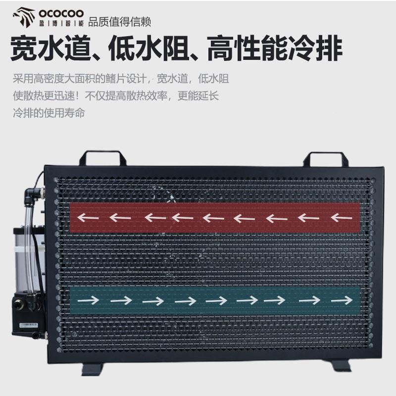 盈博BC12外置水冷散热器一体式15风扇可调速深度学习服务器散热