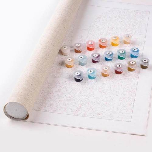 Diy Paint By Numbers Landscape Drawing On Canvas Home decor