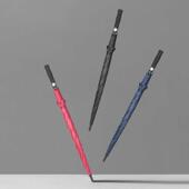 8骨直柄加大三人男女长柄伞半自动雨伞印刷广告文字图案logo定制