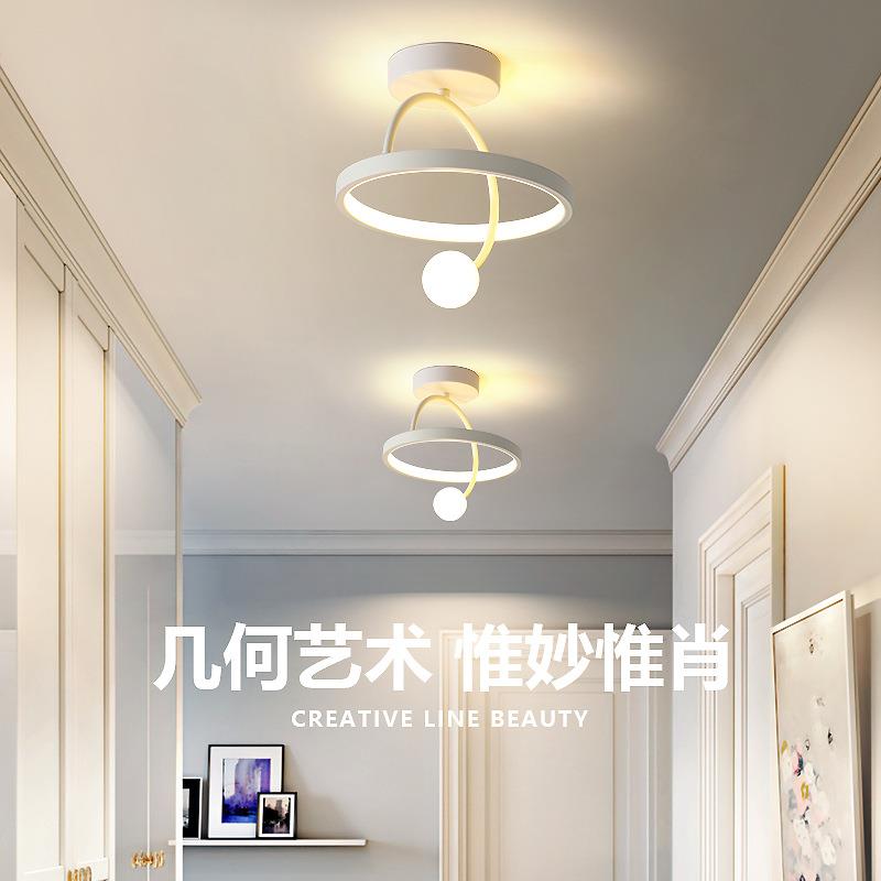 走廊过道灯2023年简约现代入户玄关灯北欧阳台衣帽间led吸顶灯具