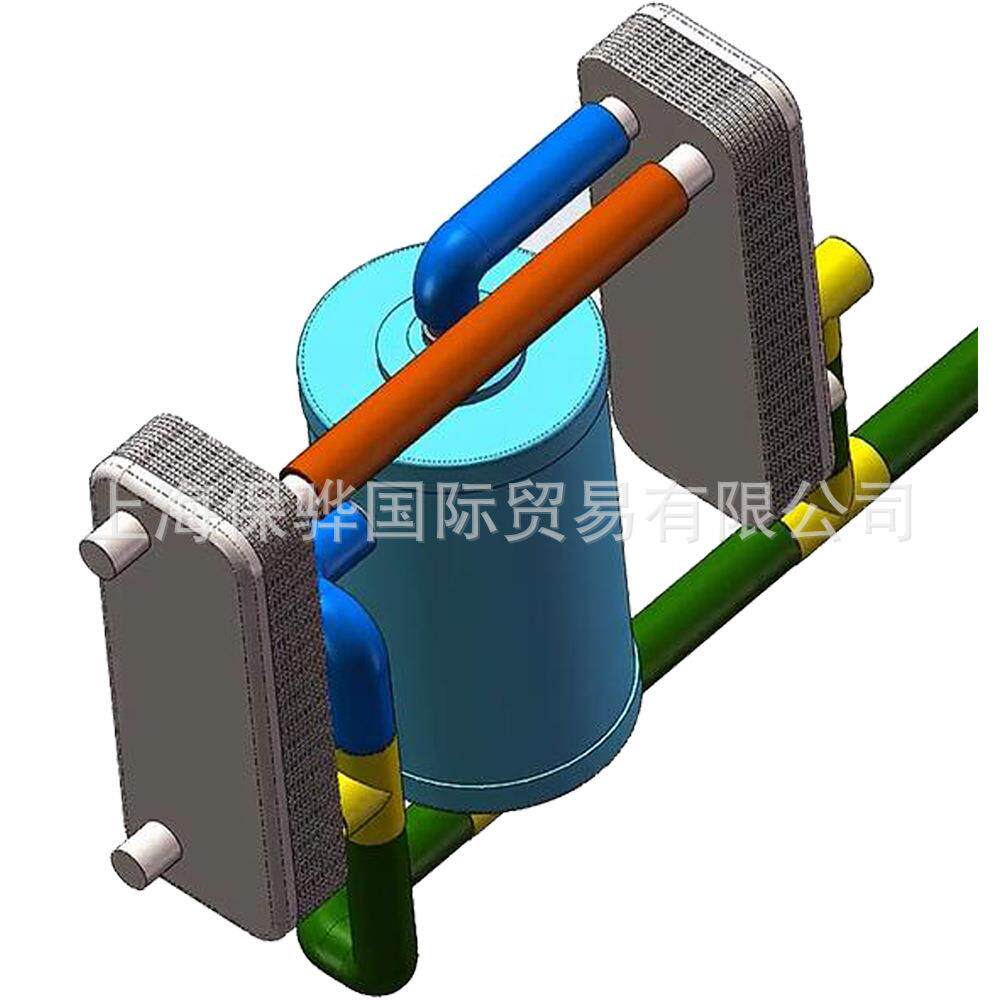 4.2Nm³/h压缩空气不锈钢板式预冷器(回温)根据实际工况准确匹配