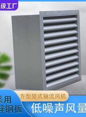 加工DFBZ方形壁式轴流风机XBDZ-I-2.8低噪声轴流式边墙排风机换气